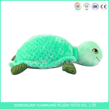 ISO9001 aduited animal de mer personnalisé aucun jouet vert en peluche de grands yeux de tortue